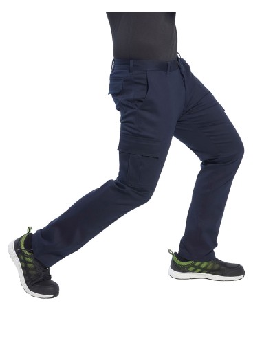 POR-S321-Pantalon combat Slim Stretch slim fit
